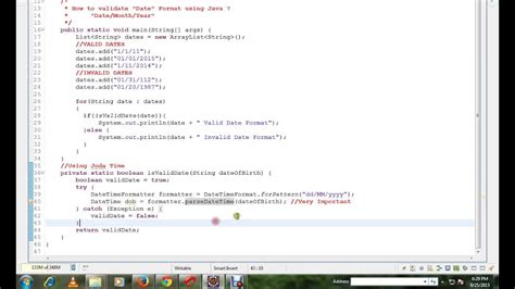 How to validate date format in java