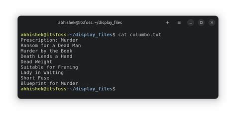 How to view a file in linux