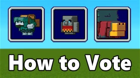 How to vote in Minecraft Mob Vote 2022 in Bedrock Edition