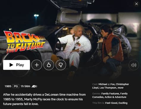 How to watch back to the future. It all comes to a head at the school dance where Marty must take over for the injured lead guitarist in the band. There, he performs Chuck Berry's 1958 classic "Johnny B. Goode" (three years too ... 