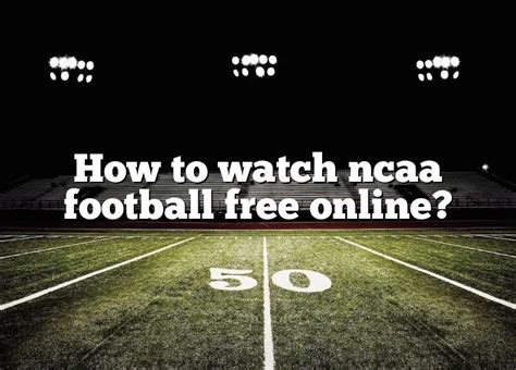 How to watch college football for free. How to Watch the 2024 College Football Playoff National Championship Online: DirecTV Stream DirecTV Stream offers a five-day free trial and a few different subscription options for a variety of ... 