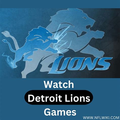 How to watch detroit lions. Listen. The game will be broadcast over the Detroit Lions radio affiliate network. Dan Miller handles the play-by-play, with Lomas Brown as the color analyst and T.J. Lang reporting from the sidelines. The flagship station is 97.1 The Ticket in Detroit. The full list of affiliates can be found here. 