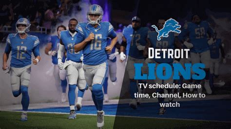 How to watch detroit lions game. The browser you are using is no longer supported on this site. It is highly recommended that you use the latest versions of a supported browser in order to receive an optimal viewing experience. 