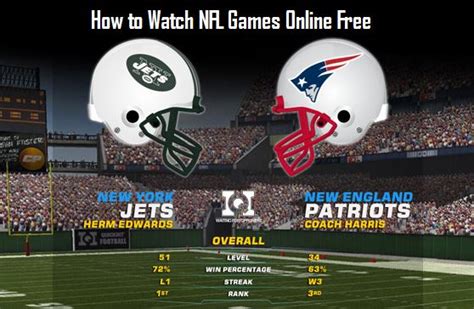 How to watch nfl football games for free. 23 Aug 2021 ... You can watch NFL games without cable! Live sports are a big reason why so many people stay in a contract. Thanks to live TV streaming ... 
