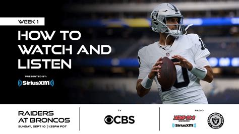 How to watch raiders game today. Aug 19, 2023 ... Watch live out-of-market preseason games, live local and primetime regular-season and postseason games on your phone or tablet with NFL+, the ... 