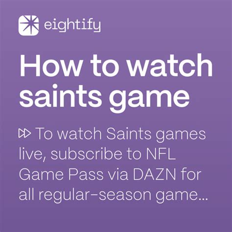 How to watch saints game. Detroit Lions (8-3) vs. New Orleans Saints (5-6) Sunday, December 3rd. Caesars Superdome, New Orleans, 1 p.m. ET. Watch. The broadcast is the featured game on FOX in the early viewing window. Joe Davis and Darryl Johnston will be on the call. The markets in red on the map below (courtesy 506 Sports) will get the game on their local … 