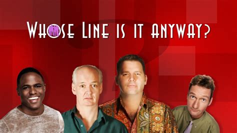 How to watch whose line is it anyway. Whose Line Is It Anyway? is a short-form improvisational comedy show created by Dan Patterson and Mark Leveson. The three major versions of the show are the … 
