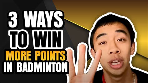 How to win a point in badminton