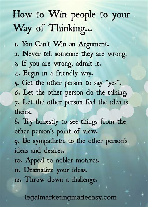 How to win people