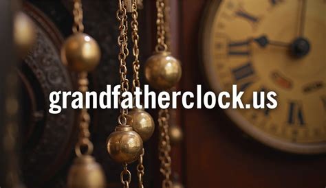 How to wind a grandfather clock with chains.  The bottom of each weight ...