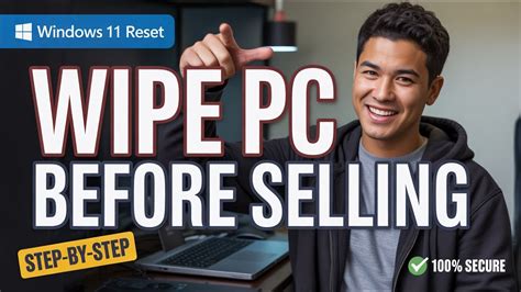 How to wipe pc before selling windows 11.  This will erase all your perso...