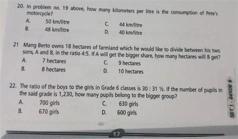 How to work out how many km per litre Math Questions