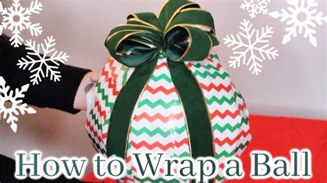 How to wrap a ball in paper