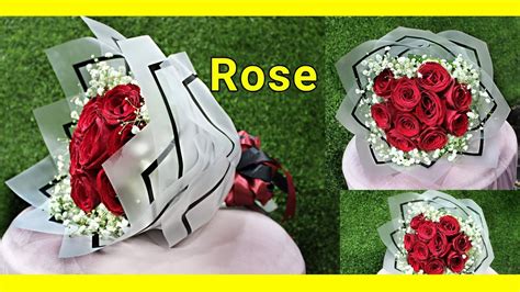 How to wrap a rose in cellophane
