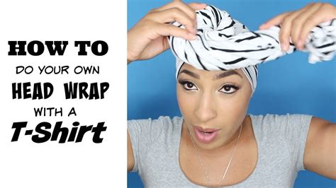 How to wrap hair in tshirt
