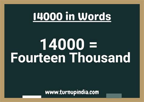 How to write 14000 in words - CoolConversion