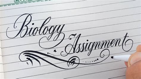 How to write Biology Assignment in Stylish calligraphy YouTube