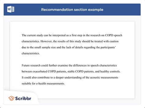 How to write Recommendation for Quantitative Research Paper