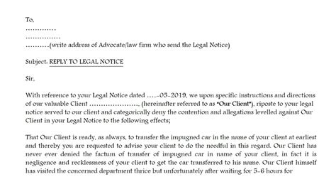 How to write Reply to Legal Noticesample legal draftslegal drafting