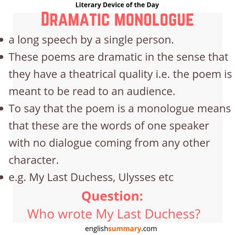 How to write a monologue. Write a character monologue which explains feelings and events from your character’s point of view for the audience. Try to include information which means the audience sees the character in a ... 
