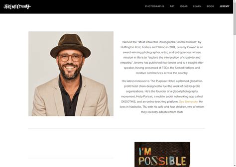 How to write a photographers biography samples examples
