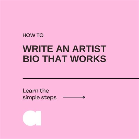 How to write an artist bio for a gallery