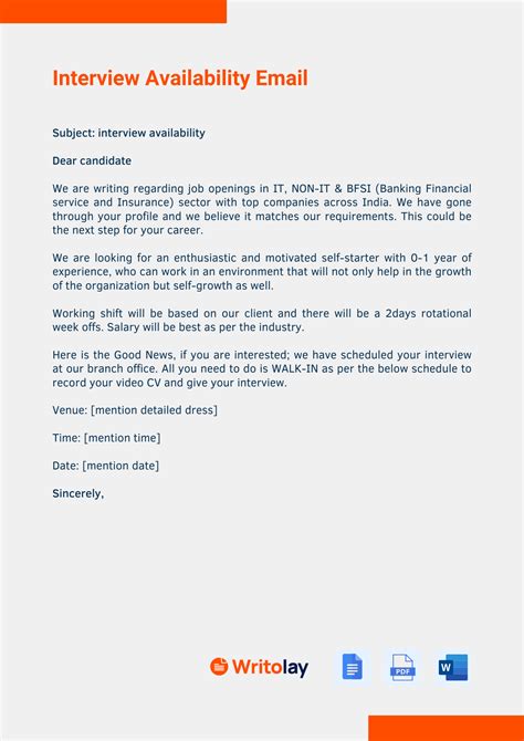 How to write an email for interview availability.  Scheduling interviews can be a complex da...