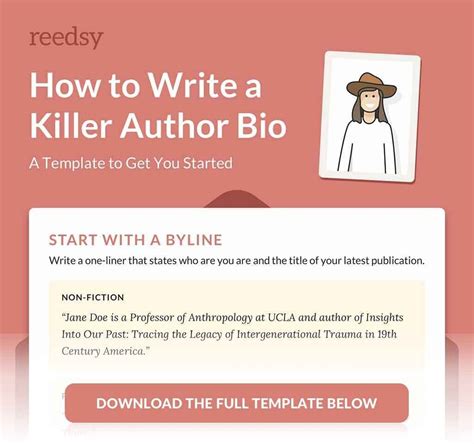How to write author biography