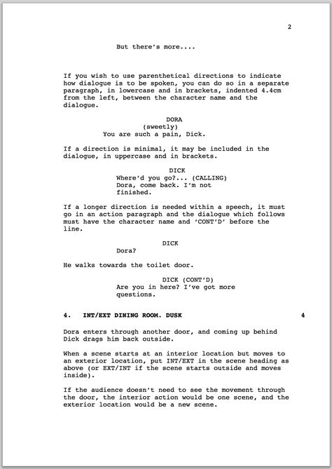 Title and author: A screenplay’s title and author name go smack-bang in the (horizontal) center of the page. This information should start around 1/3 down the page to give space to other details. You want your screenplay’s name to be capitalized and stacked on top of yours, with a written by or by sandwiched …. 