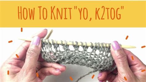 How to yo in knitting