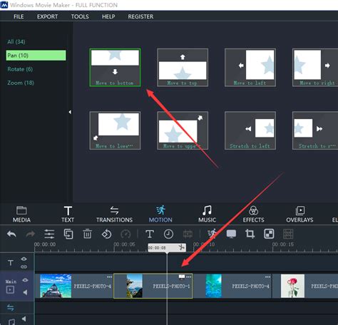 How to zoom in in movie maker