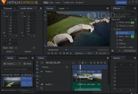 How to zoom video in hitfilm express
