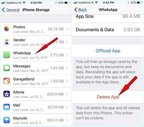How uninstall app in iphone