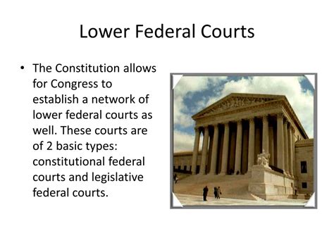 How were the lower federal courts established? - Answers