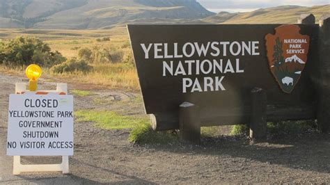 How would a government shutdown affect national parks?