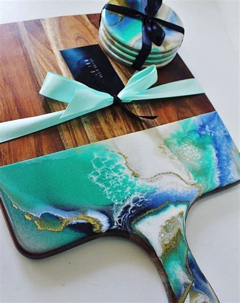 Download How To Diy Resin Serving Board And Coasters Diy Art Project Resin Art Book 1 By Sheri Vegas