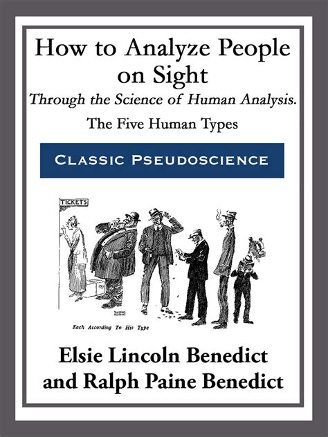 Download How To Analyze People On Sight By Elsie Lincoln Benedict