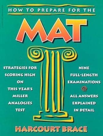 Read Online How To Prepare For The Mat Guide To The Miller Analogies Test By Morris Bramson