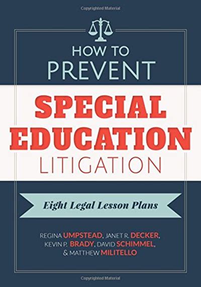 Download How To Prevent Special Education Litigation Eight Legal Lesson Plans By Regina Umpstead