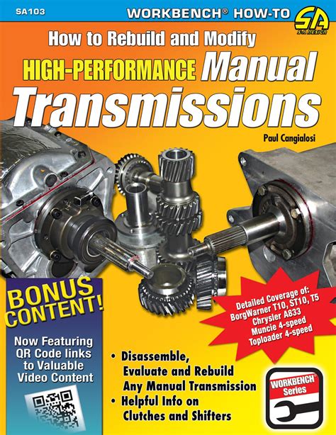 Read How To Rebuild And Modify Highperformance Manual Transmissions By Paul Cangialosi