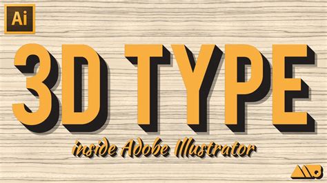 HowTo Create 3D Type in Adobe Illustrator Tutorial YouTube
