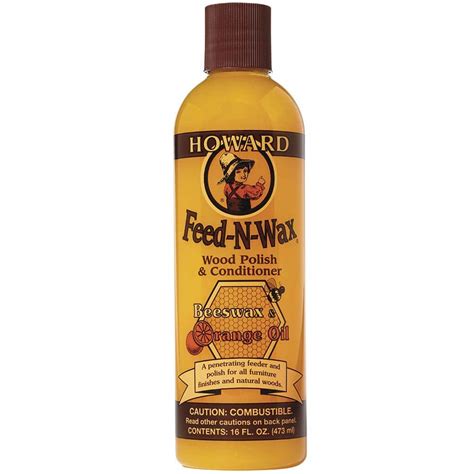 Howard 16 oz. Feed-N-Wax Wood Conditioner FW0016 - The Home Depot