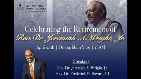 Howard University - Rev. Dr. Jeremiah A. Wright, Jr. & Rev. Dr ...