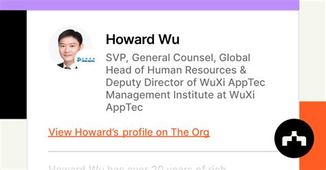 Howard William Linkedin Wuxi