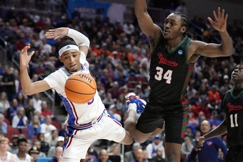 Top-seeded Kansas (27-7) will open the tournament at 1 p.m. Thursday at Wells Fargo Arena in Des Moines against No. 16 seed Howard (22-12). The game will be televised on TBS.. 