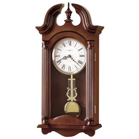  Extra Features: An industry exclusive dual-ratchet winding arbor on this traditional wall clock with pendulum ensures safe movement winding. Additionally, the clock features a chime silence option and durable bronze bushings. The entire piece was designed and assembled in the USA. Howard Miller: Founded in 1926 and still family-owned in its ... . 