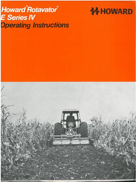 Howard rotavator e series operators manual. - 2003 mitsubishi pajero glx owners manual.