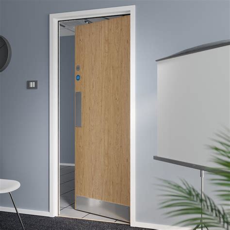 Howdens (Jeld-wen) Llandow Oak Foil Flush FD30 Fire Door …