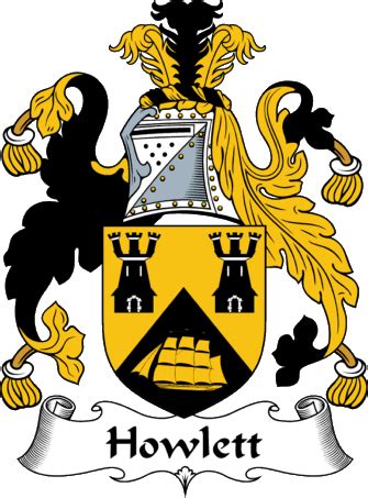 Howlett Coat of Arms - English