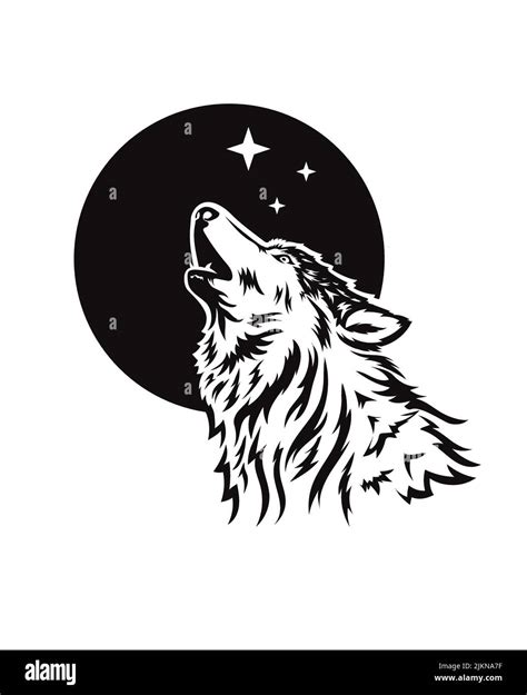 Howling Under The Moon Wall Art Redbubble